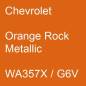 Preview: Chevrolet, Orange Rock Metallic, WA357X / G6V.